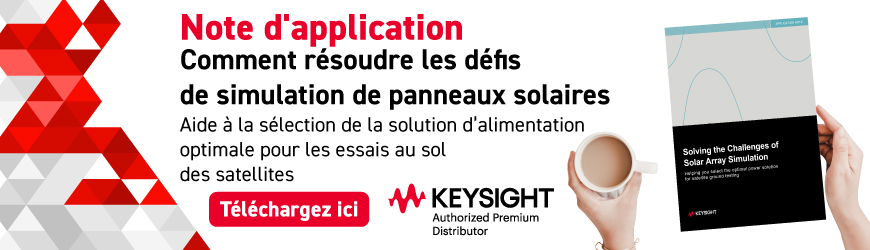 Bannière Keysight panneaux solaires
